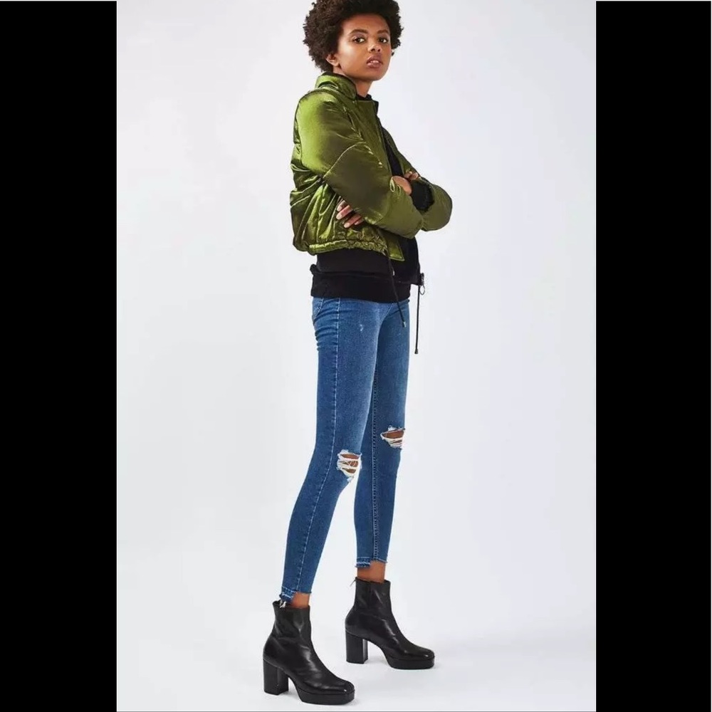 Topshop Puffer Bomber Jacket - Picture 3 of 8